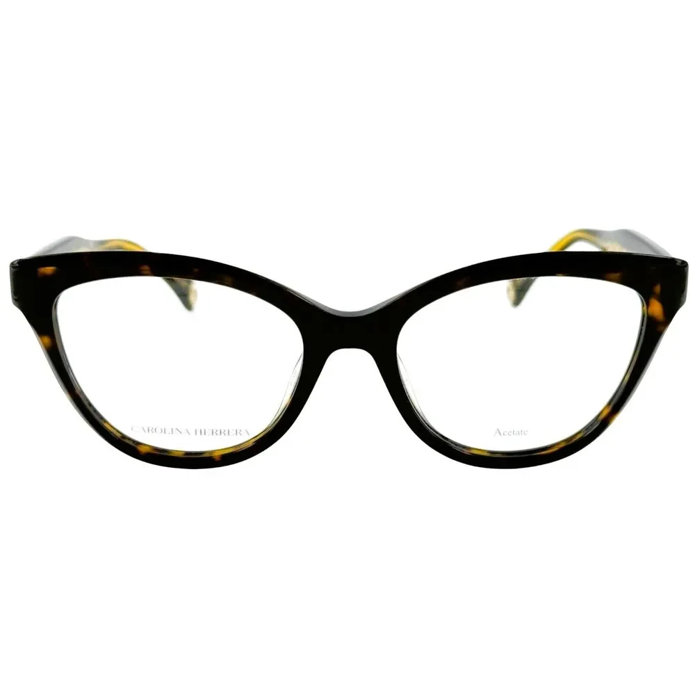 Carolina Herrera CH0017 Womens Plastic Eyeglass Frame 086 Havana 52-18